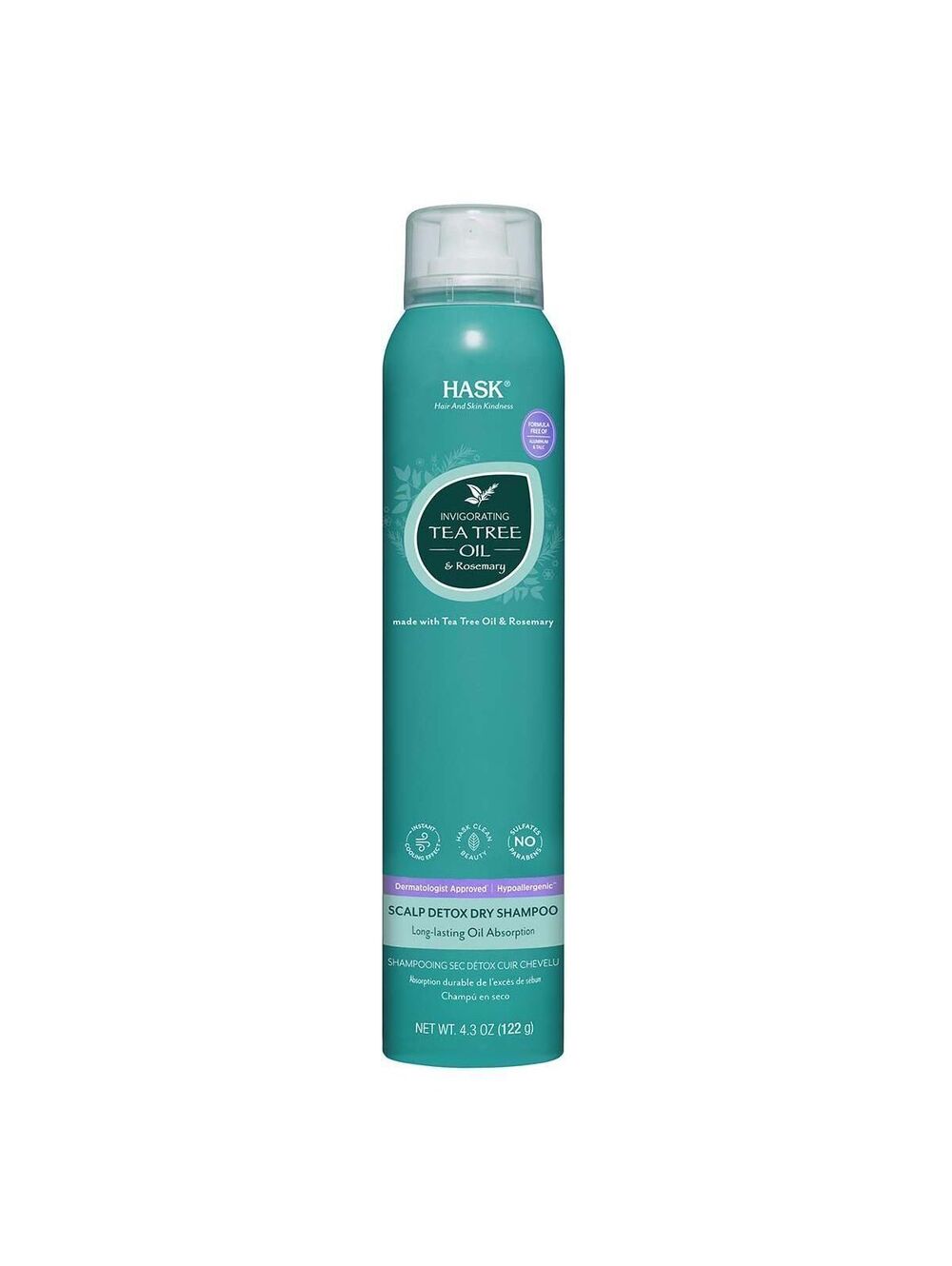 Hask Tea Tree Oil Dry Shampoo - 4.3 Oz NEW